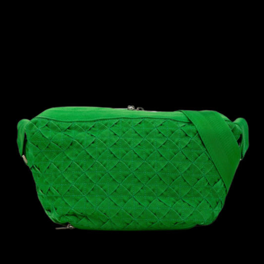 Green Canvas Bottega Veneta Crossbody Bag