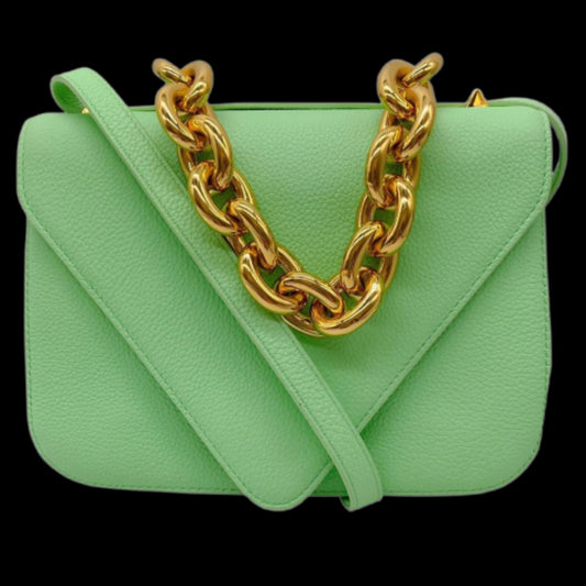 Green Leather Bottega Veneta Handbag