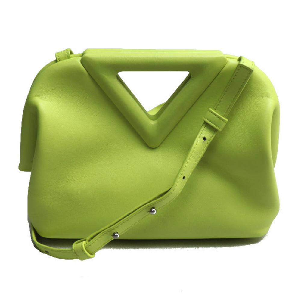 Green Leather Bottega Veneta Shoulder Bag