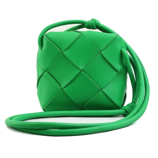 Green Leather Bottega Veneta Shoulder Bag