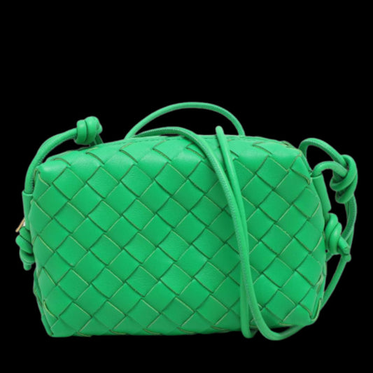 Green Leather Bottega Veneta Crossbody Bag