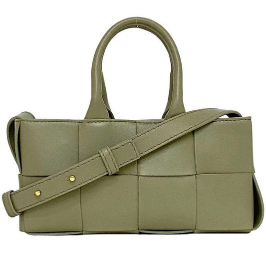Green Leather Bottega Veneta Handbag