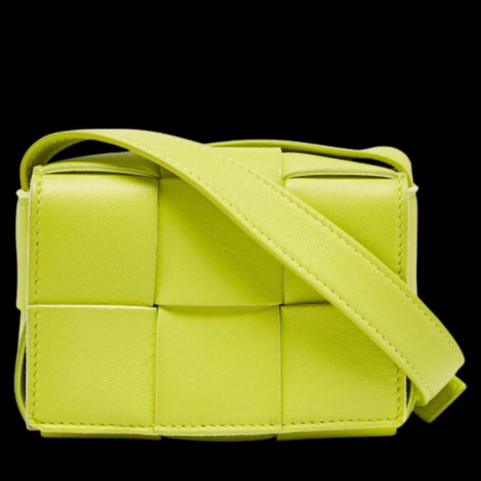 Green Leather Bottega Veneta Crossbody Bag