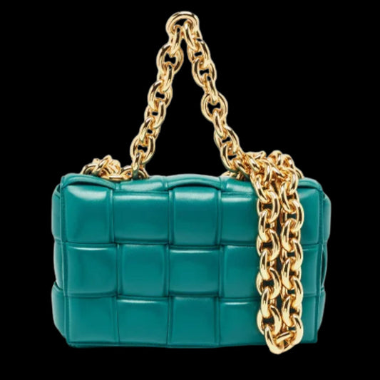 Green Leather Bottega Veneta Handbag