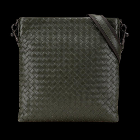Green Leather Bottega Veneta Crossbody Bag