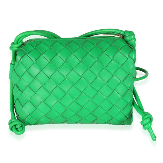 Green Leather Bottega Veneta Crossbody Bag