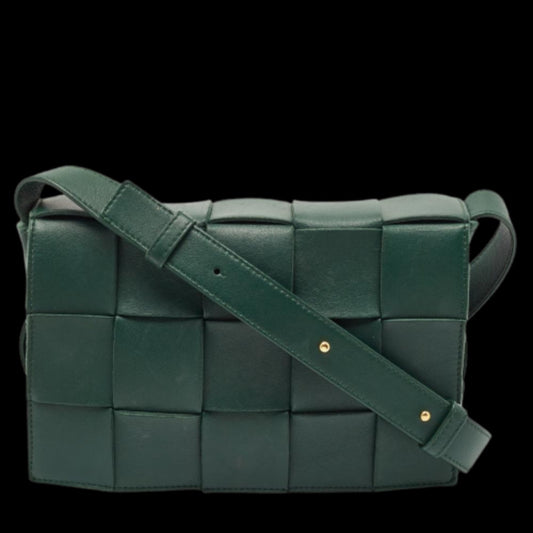 Green Leather Bottega Veneta Crossbody Bag