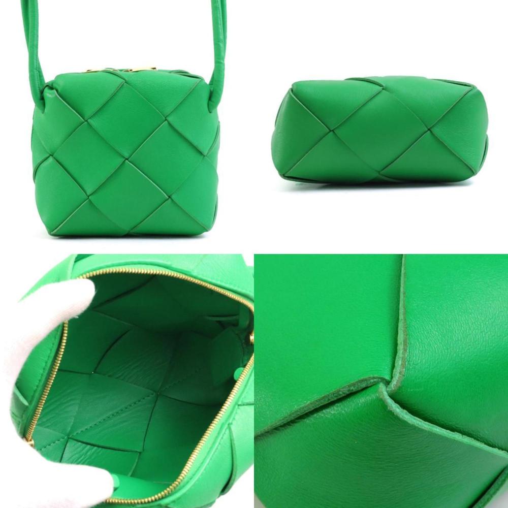 Green Leather Bottega Veneta Shoulder Bag