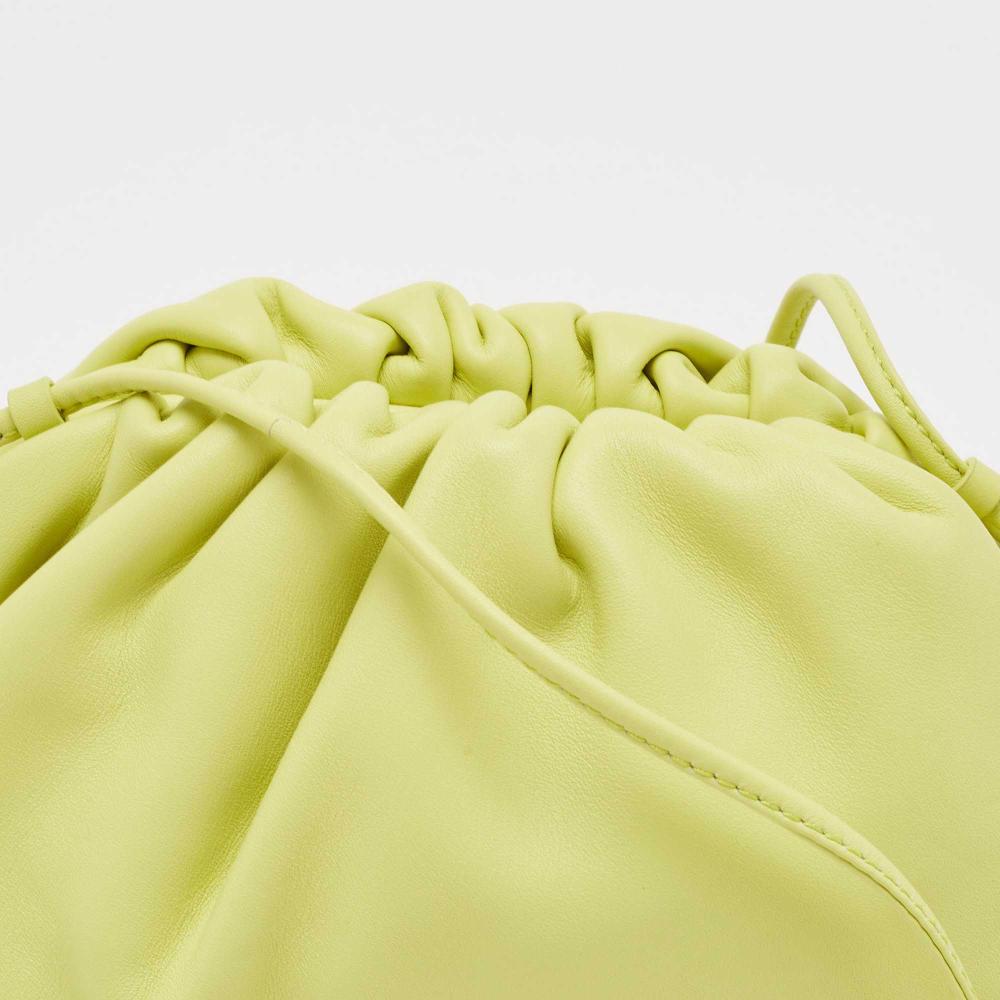 Green Leather Bottega Veneta Pouches