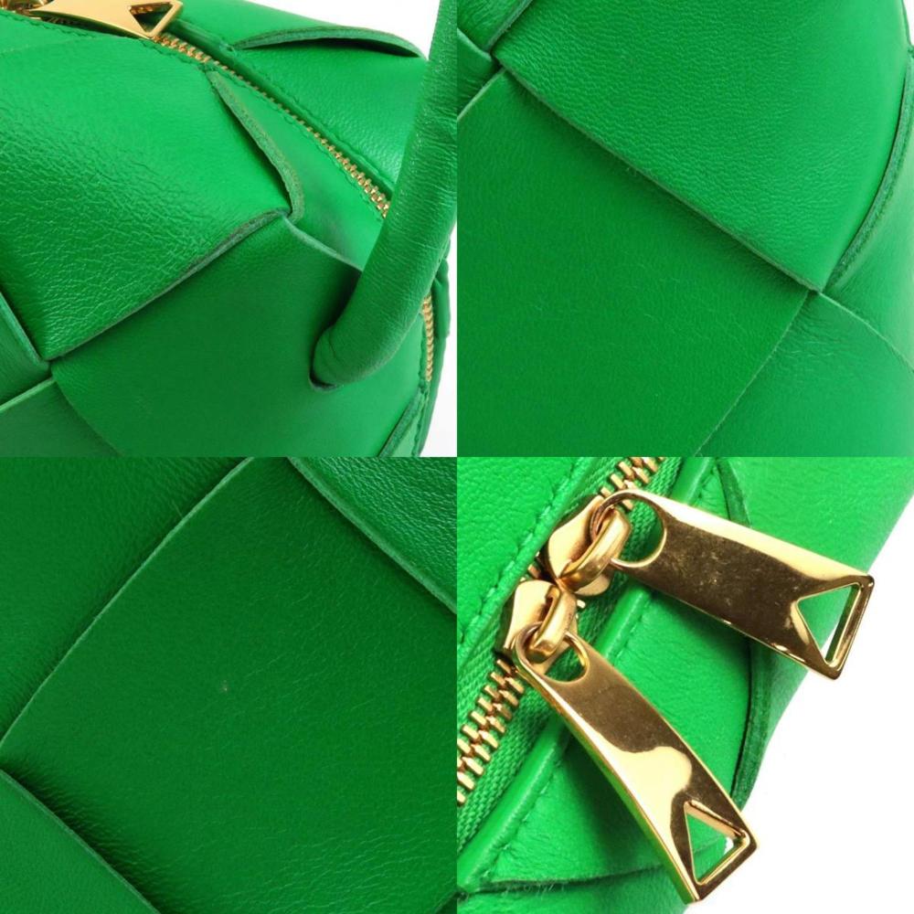 Green Leather Bottega Veneta Shoulder Bag
