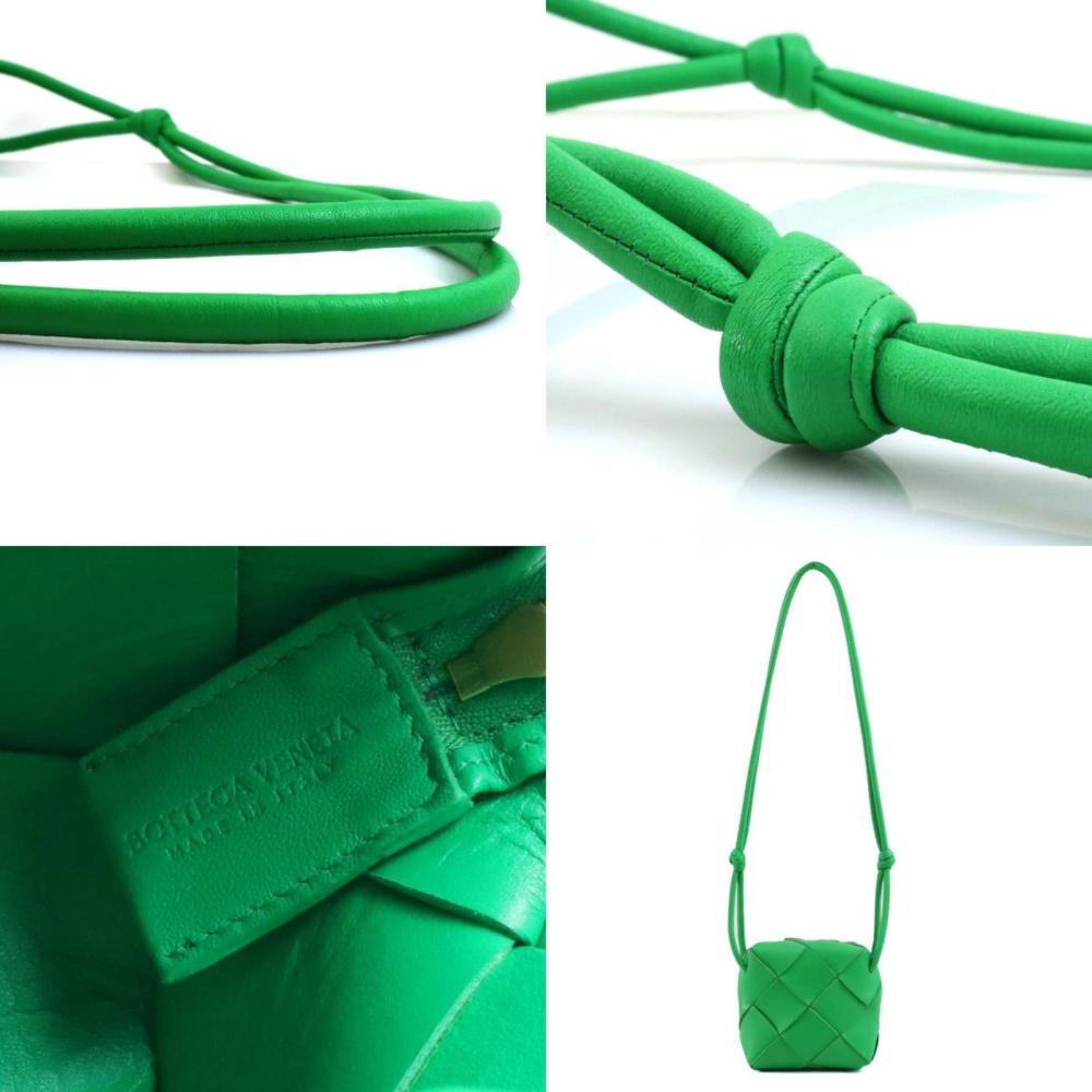 Green Leather Bottega Veneta Shoulder Bag