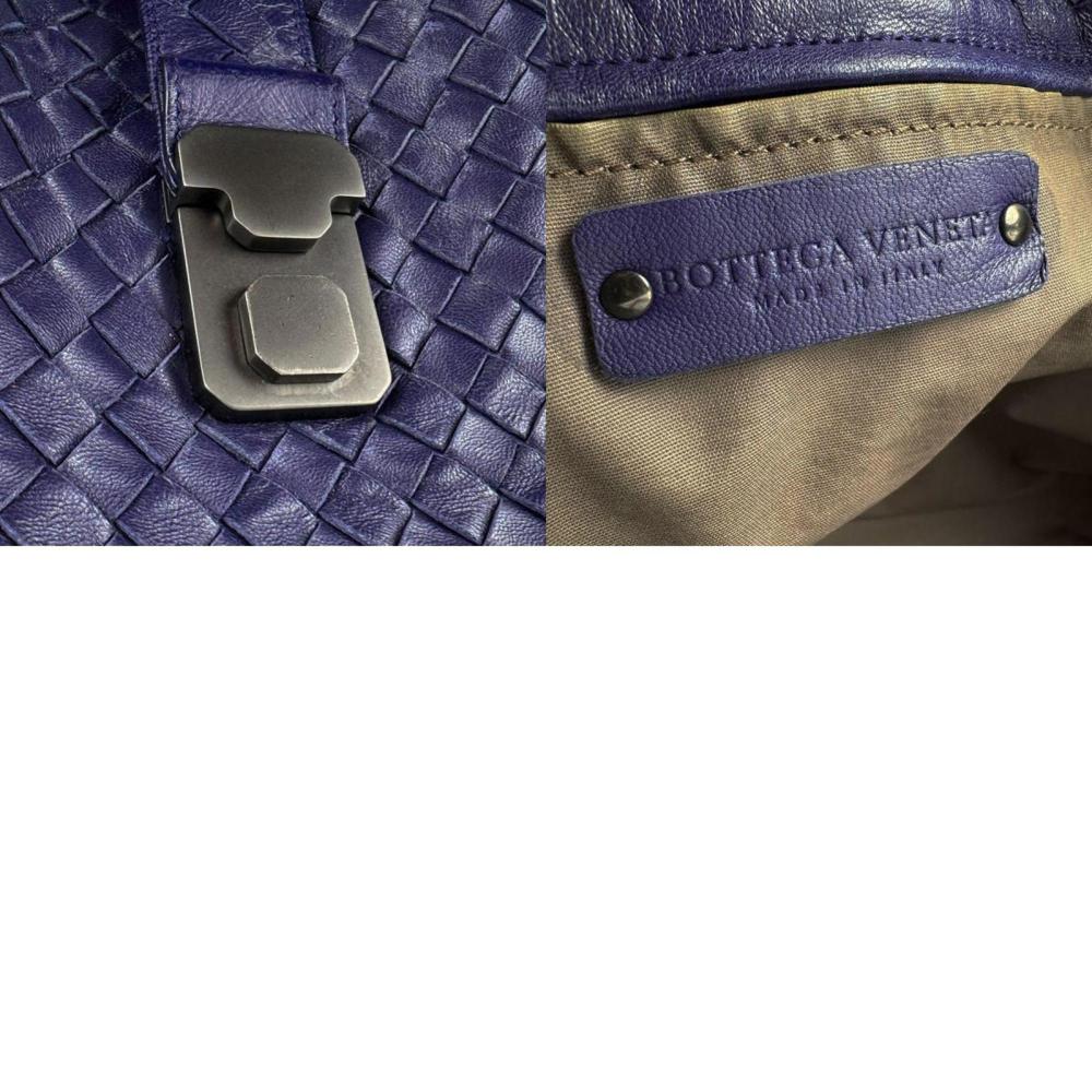 Navy Fabric Bottega Veneta Handbag