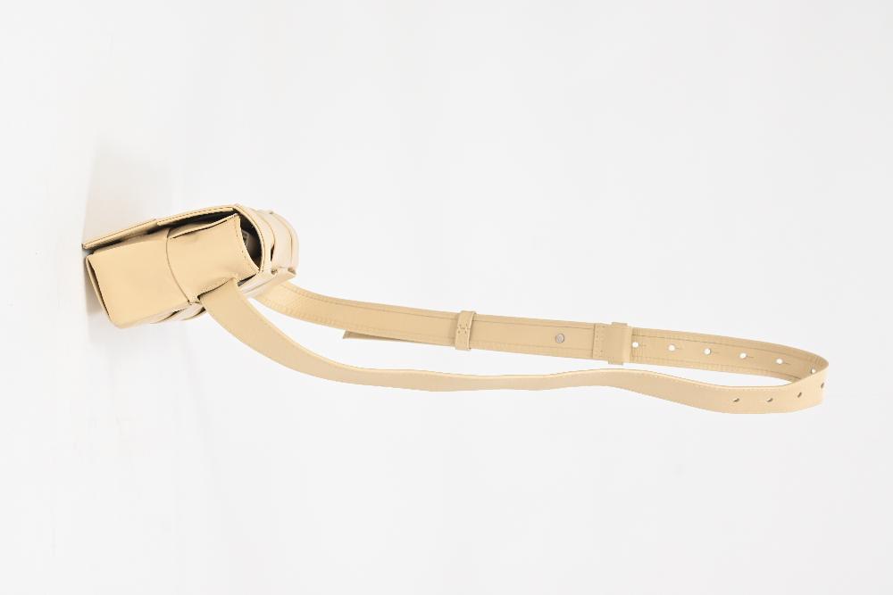 Nude Leather Bottega Veneta Shoulder Bag