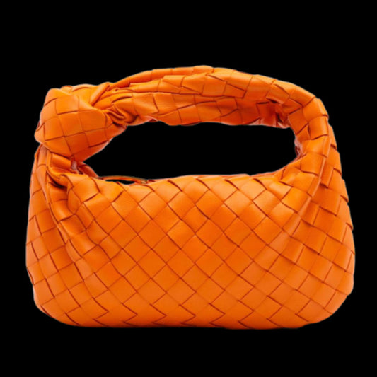 Orange Leather Bottega Veneta Mini Jodie