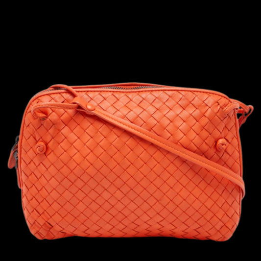 Orange Leather Bottega Veneta Crossbody Bag