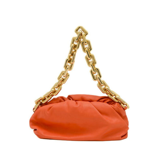 Orange Leather Bottega Veneta Pouches