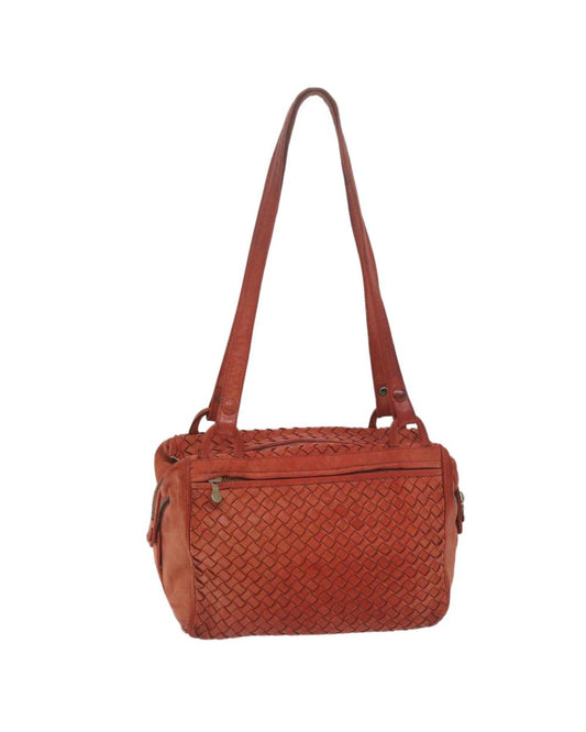 Orange Leather Bottega Veneta Shoulder Bag