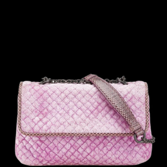 Pink Fabric Bottega Veneta Crossbody Bag