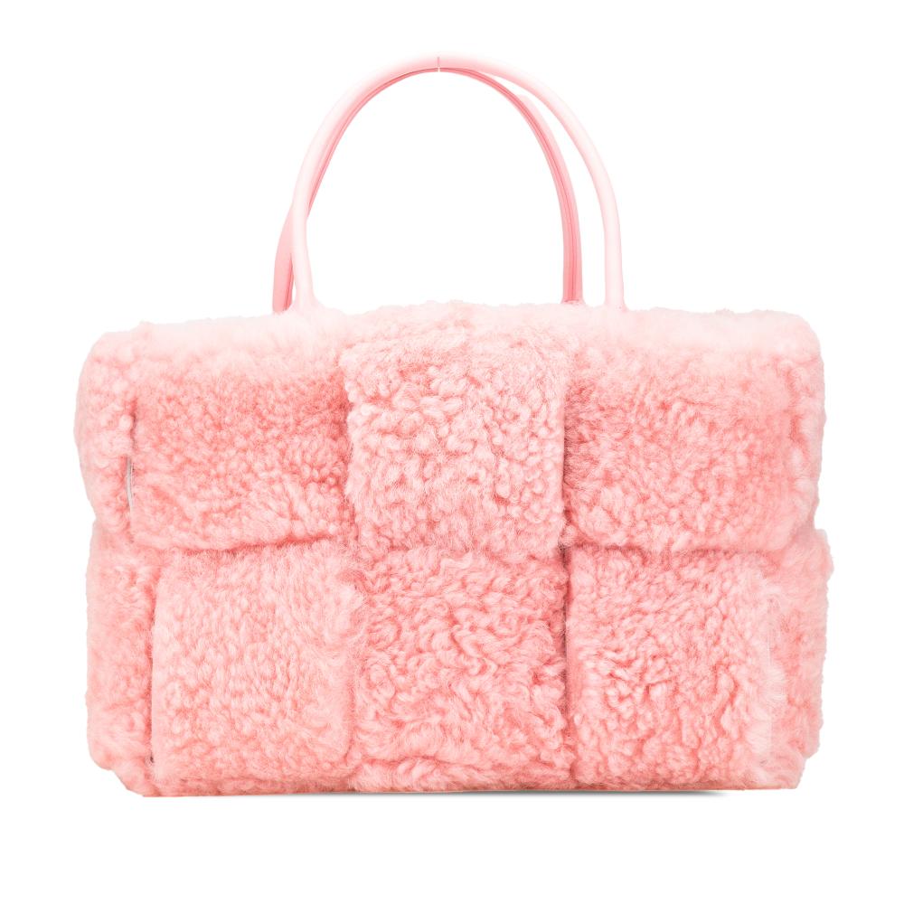 Pink Fur Bottega Veneta Tote