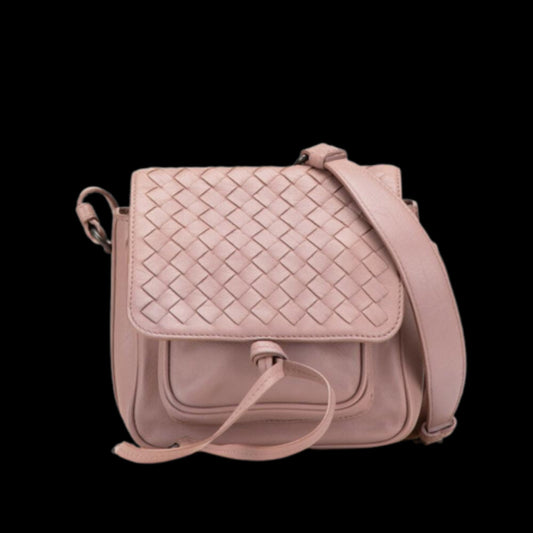 Pink Leather Bottega Veneta Crossbody Bag