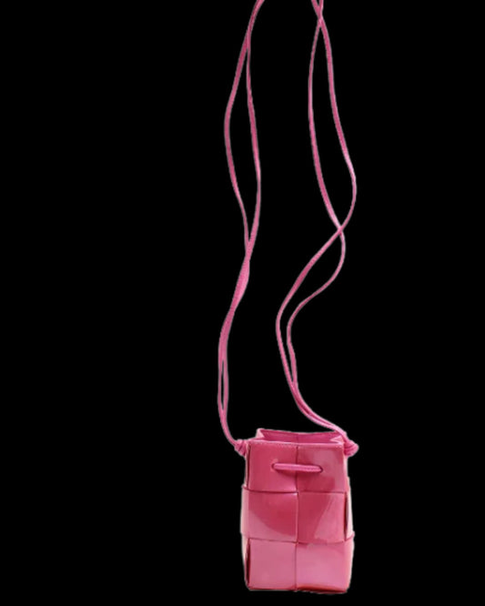 Pink Leather Bottega Veneta Crossbody Bag