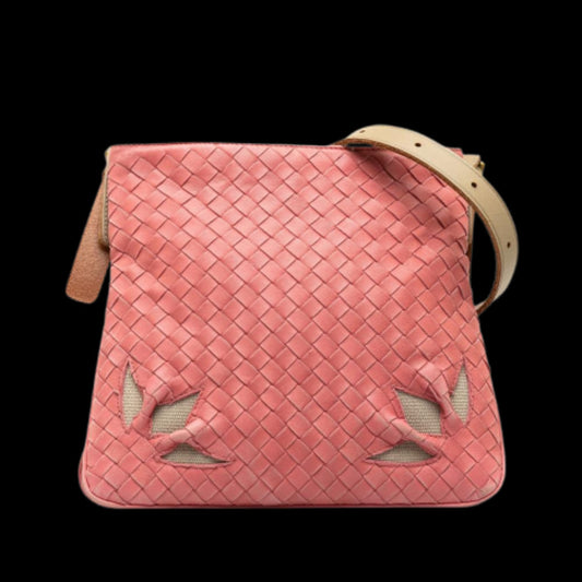 Pink Leather Bottega Veneta Crossbody Bag