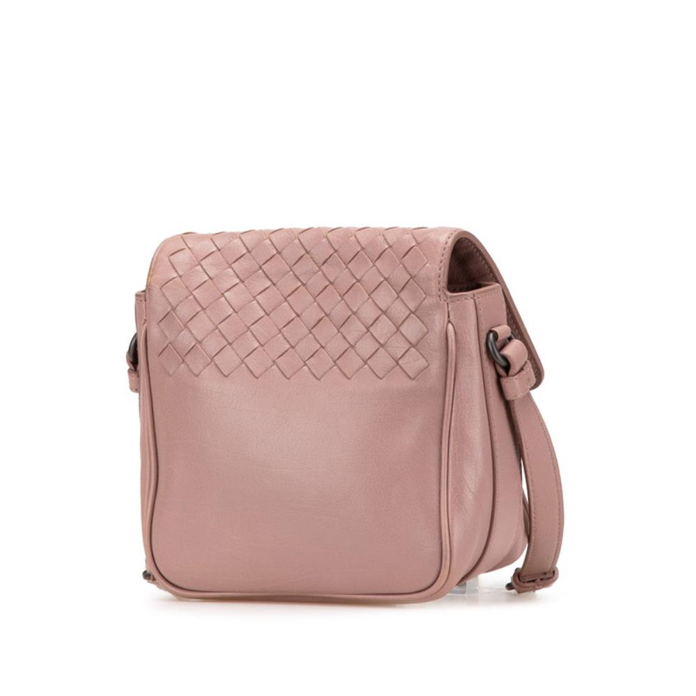 Pink Leather Bottega Veneta Crossbody Bag