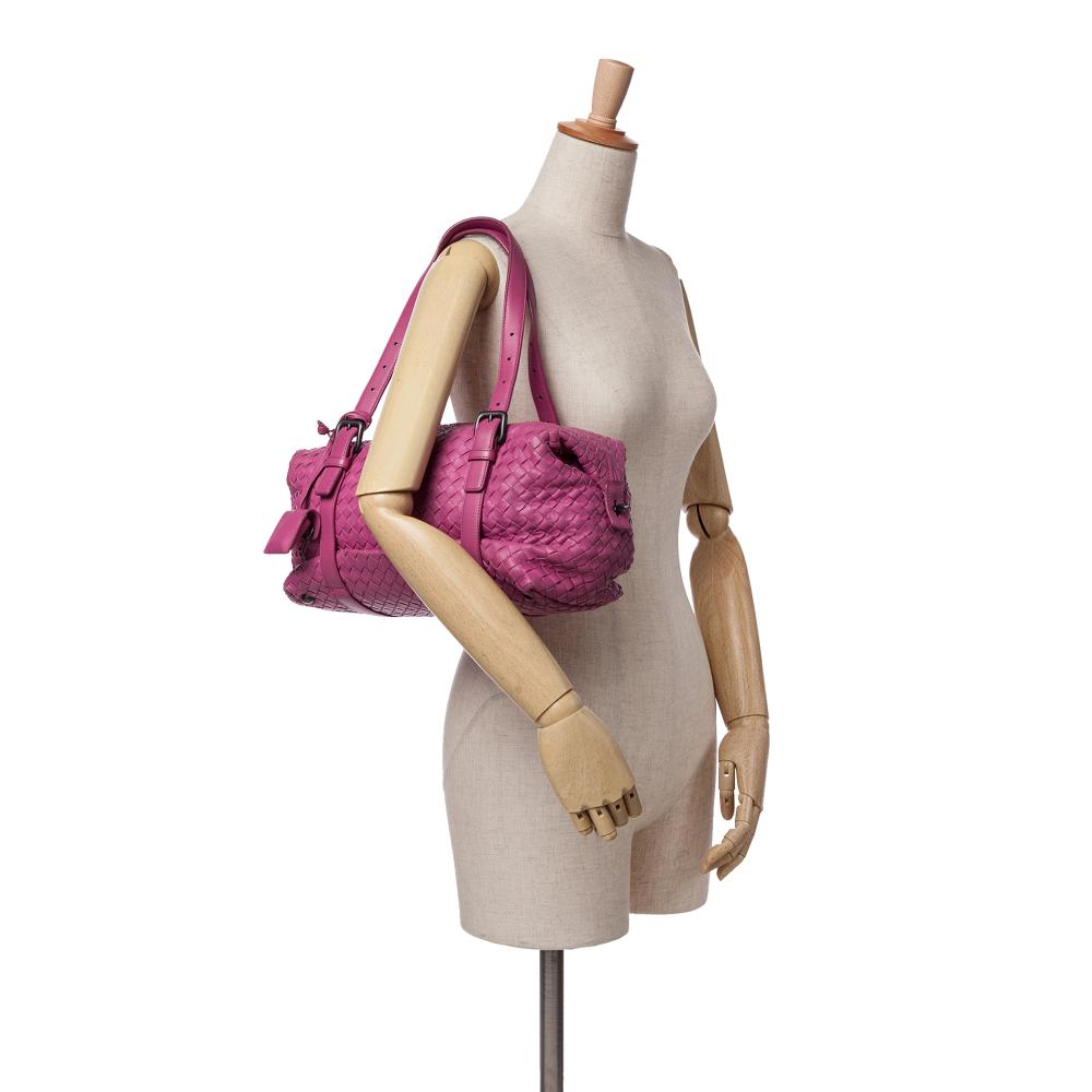 Pink Leather Bottega Veneta Shoulder Bag