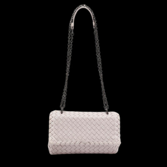 Purple Fabric Bottega Veneta Shoulder Bag