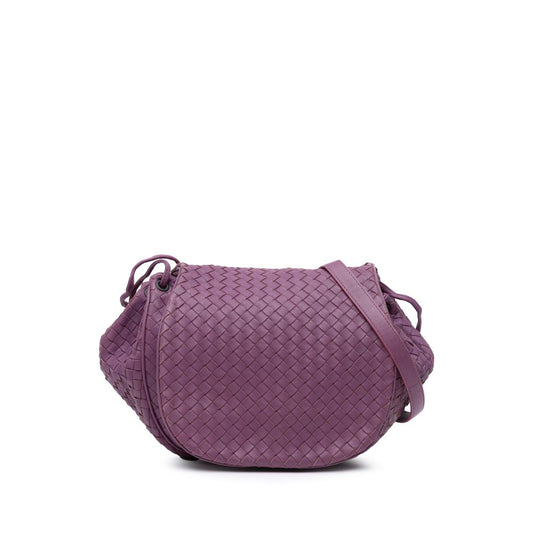 Purple Leather Bottega Veneta Crossbody Bag