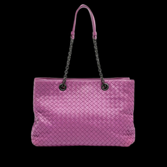 Purple Leather Bottega Veneta Tote
