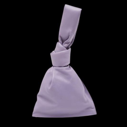 Purple Leather Bottega Veneta Clutch
