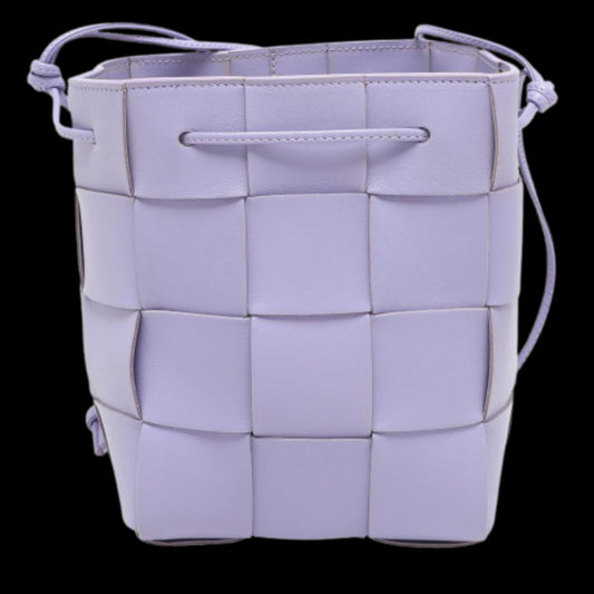 Purple Leather Bottega Veneta Cassette Bag