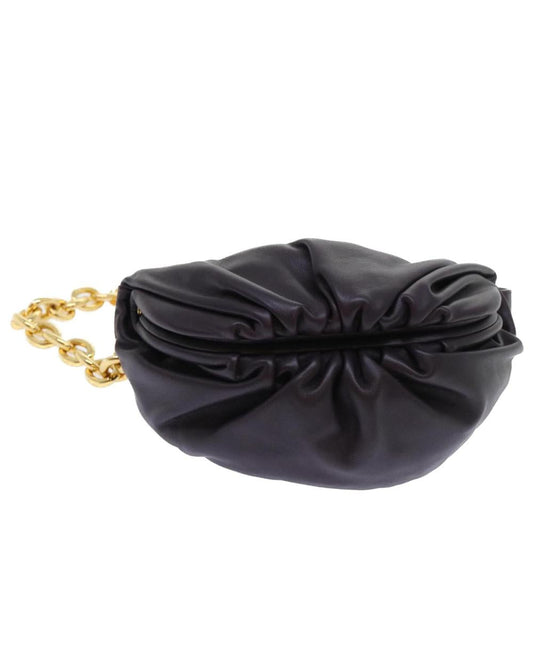 Purple Leather Bottega Veneta Shoulder Bag