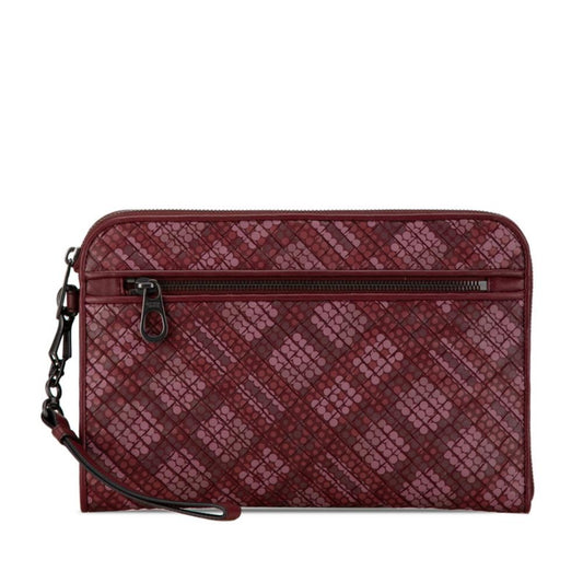 Purple Leather Bottega Veneta Clutch