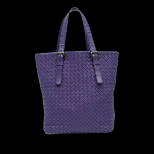 Purple Leather Bottega Veneta Tote
