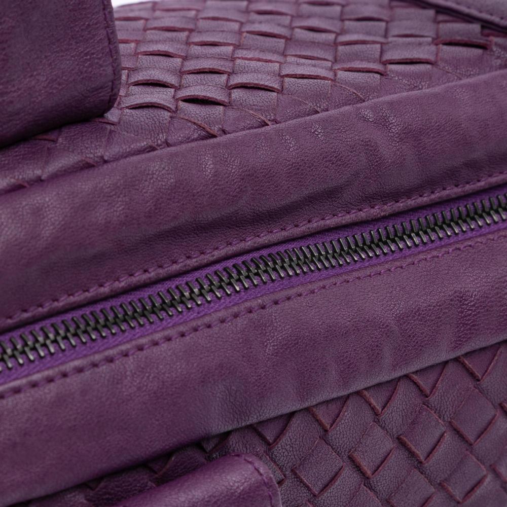 Purple Leather Bottega Veneta Shoulder Bag
