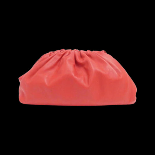 Red Fabric Bottega Veneta Clutch