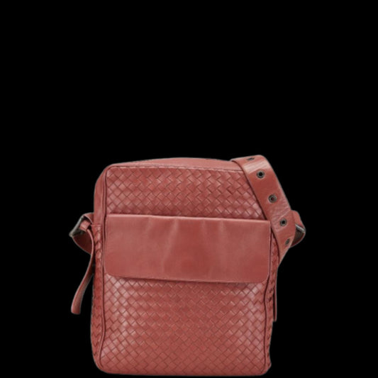 Red Leather Bottega Veneta Crossbody Bag