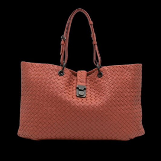 Red Leather Bottega Veneta Tote