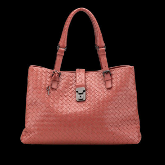 Red Leather Bottega Veneta Tote