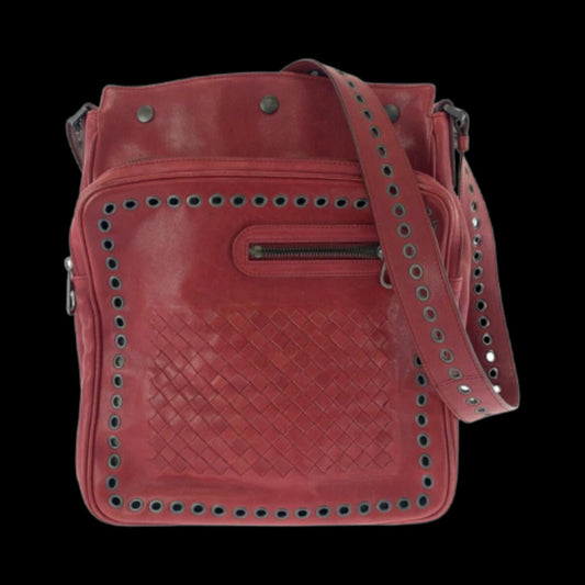 Red Leather Bottega Veneta Shoulder Bag