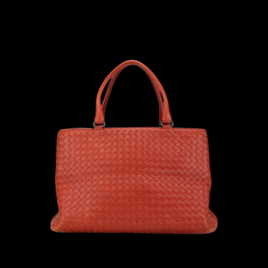 Red Leather Bottega Veneta Tote