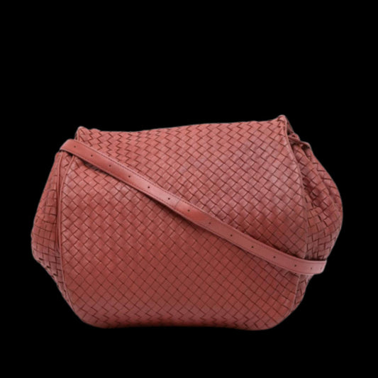 Red Leather Bottega Veneta Crossbody Bag