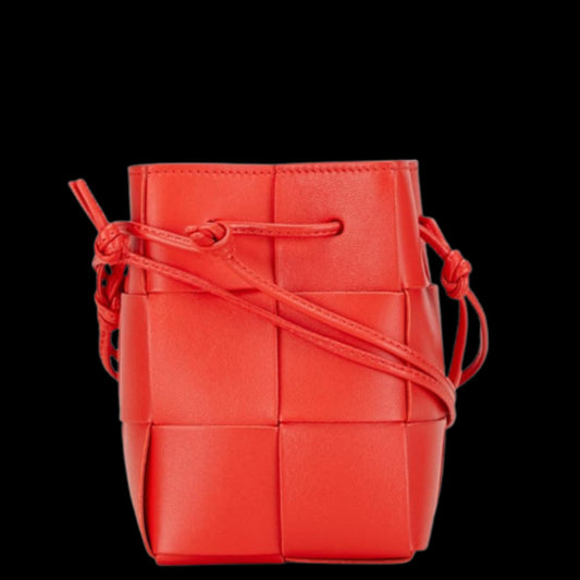 Red Leather Bottega Veneta Shoulder Bag