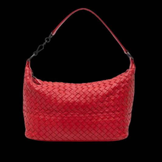 Red Leather Bottega Veneta Shoulder Bag