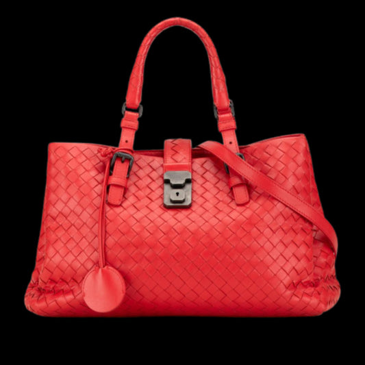 Red Leather Bottega Veneta Tote