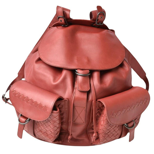 Red Leather Bottega Veneta Backpack
