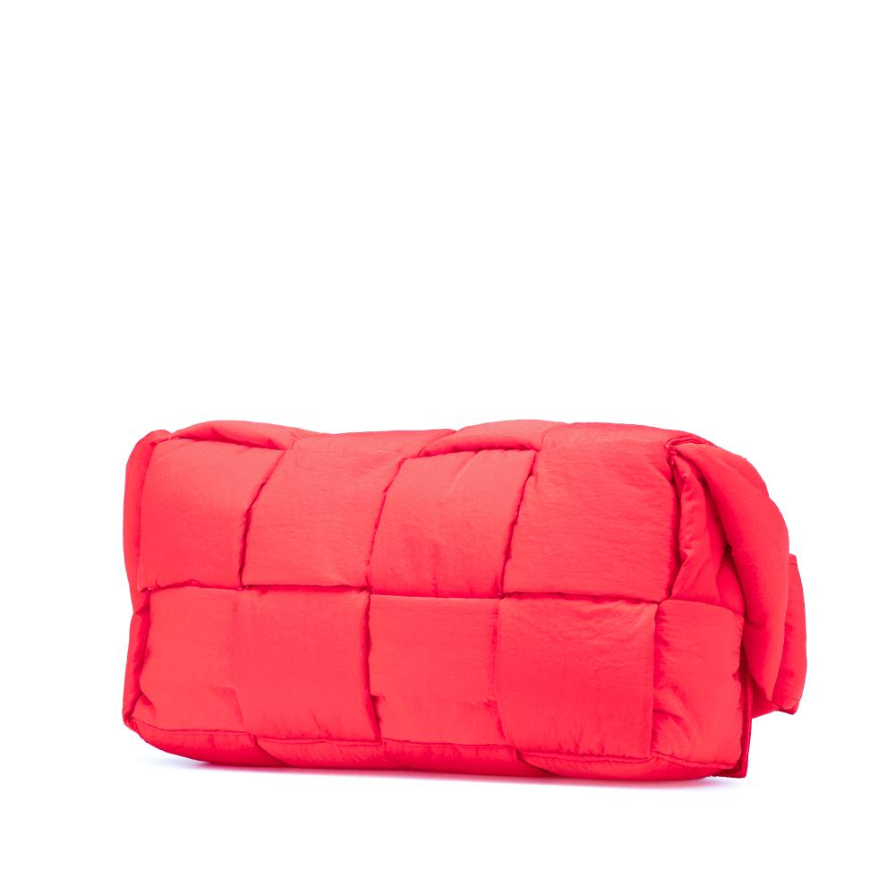 Red Nylon Bottega Veneta Padded Cassette Bag