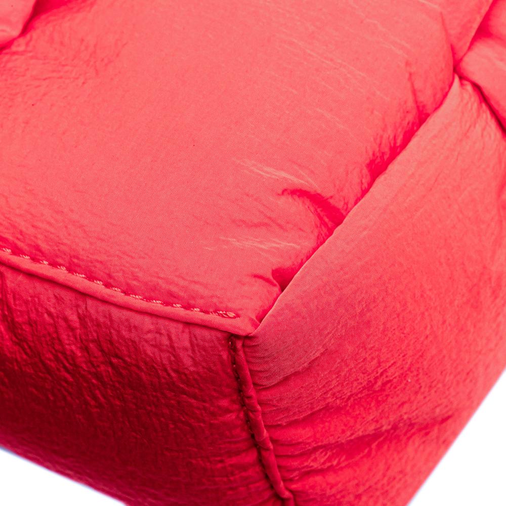 Red Nylon Bottega Veneta Padded Cassette Bag